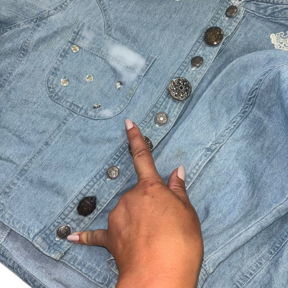 Vintage Double Denim Cowgirl Western Skort Set Women’s Sz S - M Castal Cowgirl - Picture 15 of 16